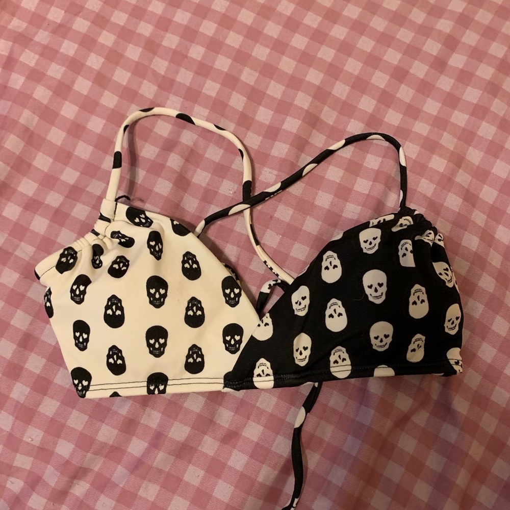 Skull bathing suit top from pac sun